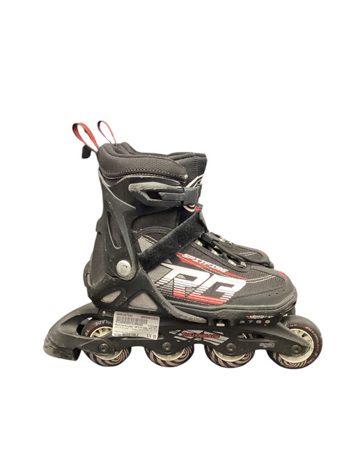 Vist Large View of Product Image Which is Used Rollerblade SPITFIRE XT 5-8 Junior Rec Fitness Skates Black Adjustable