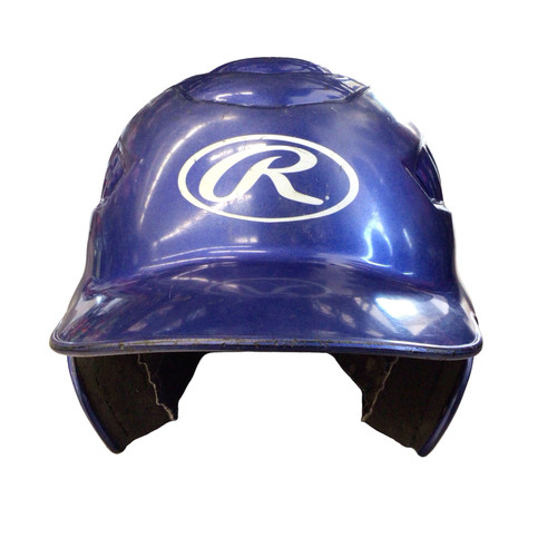 Vist Large View of Product Image Which is Used Rawlings RCFH 6 1/2 - 7 1/2 Batting Helmet No Mask Royal Blue MD
