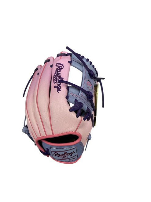 Vist Large View of Product Image Which is Used Rawlings RAWLINGS HEART OF THE HIDE 12IN RHT RH Throw Fastpitch Gloves Pink 12"