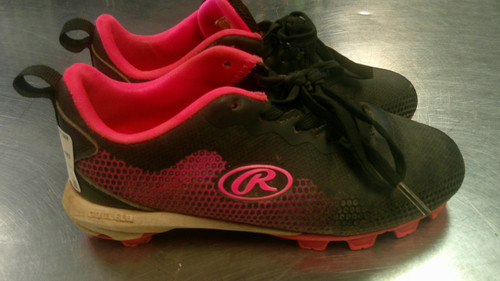 Vist Large View of Product Image Which is Used Rawlings CLEAT BB/SB Cleats Black Junior 01