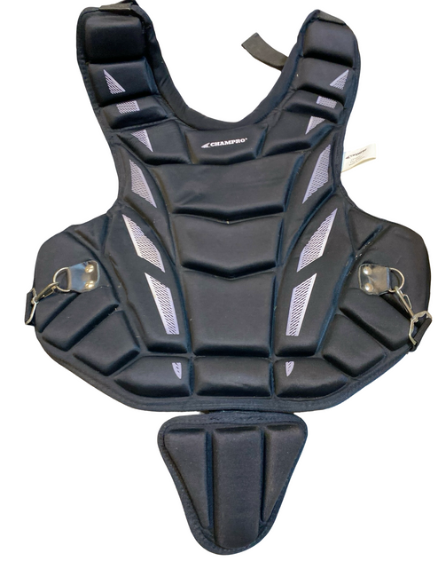 Vist Large View of Product Image Which is Used Champro BLACK CHEST PROTECTOR Catchers Chest Protector Black Intermed