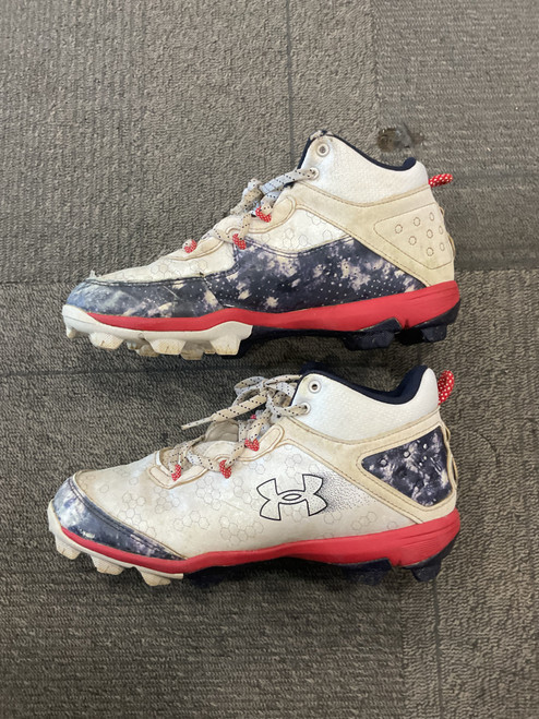 Vist Large View of Product Image Which is Used Under Armour BH CLEATS BB/SB Cleats Navy Blue Junior 06