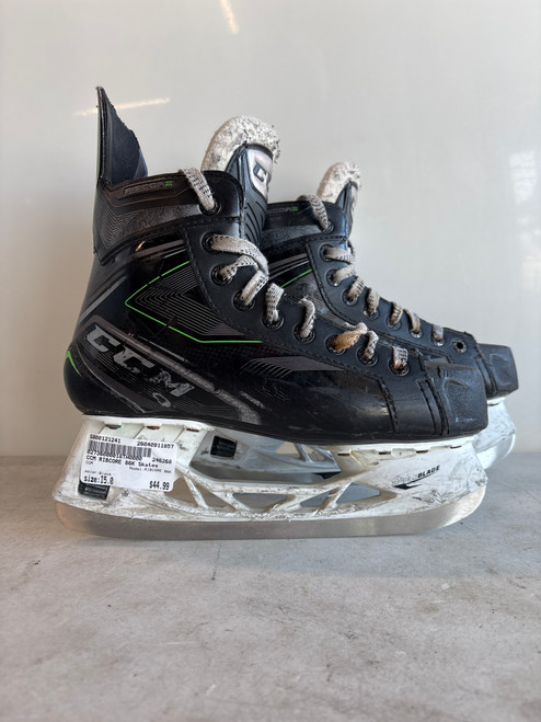 Vist Large View of Product Image Which is Used CCM RIBCORE 86K Intermediate Hockey Skate Black Intermediate 5.0
