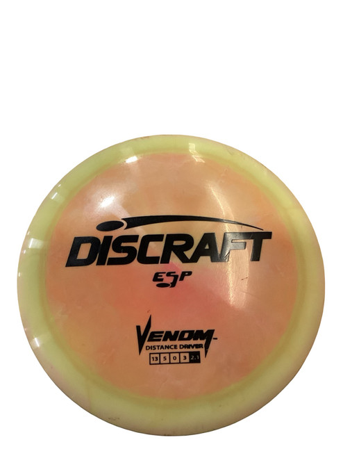 Vist Large View of Product Image Which is Used Discraft VENOM Disc Golf Driver Yellow
