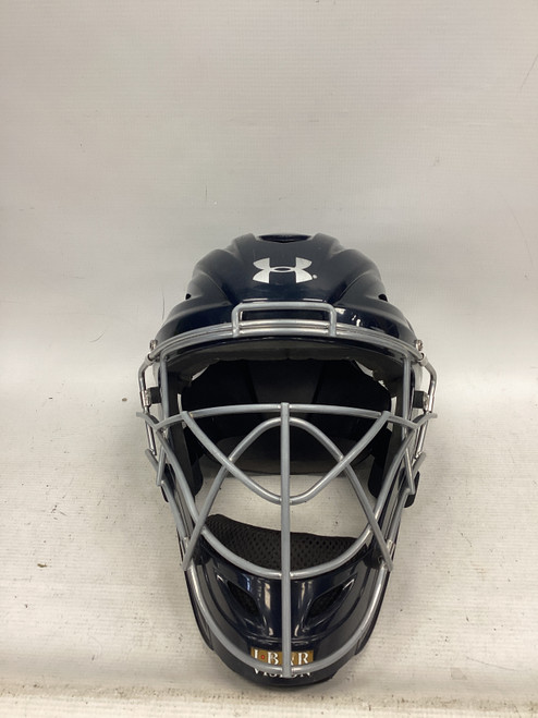 Vist Large View of Product Image Which is Used Under Armour UAHG2AVS-1 HELMET Catchers Helmet w/Mask Navy Blue One Size