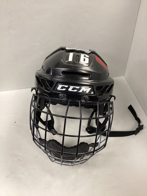 Vist Large View of Product Image Which is Used CCM FL90 Helmet Cage Combo Black SM