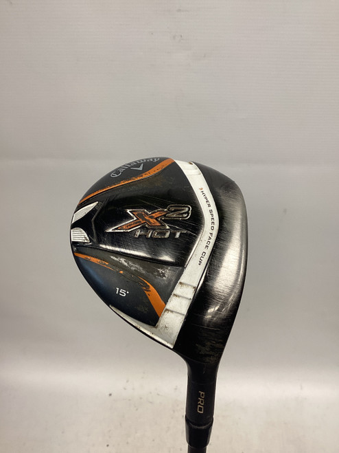 Vist Large View of Product Image Which is Used Callaway X2 HOT Mens Fairway Wood RH 3 Wood