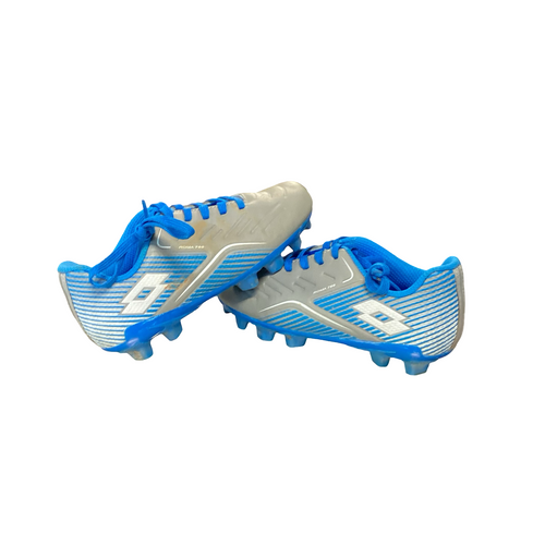 Vist Large View of Product Image Which is Used Lotto Soccer Cleats Grey Youth 12.0