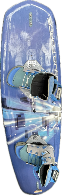 Vist Large View of Product Image Which is Used Liquid Force EVO Wakeboard Royal Blue 134 cm