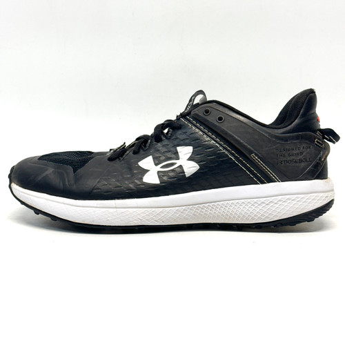 Vist Large View of Product Image Which is Used Under Armour YARD LOW TURF BB/SB Cleats Black Senior 8