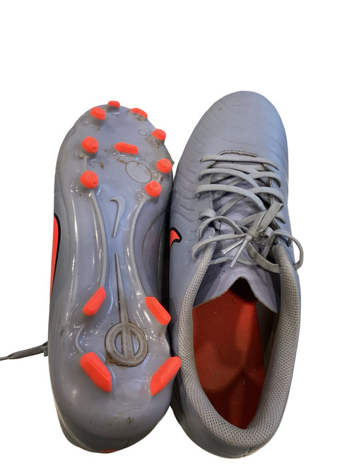 Vist Large View of Product Image Which is Used Nike Soccer Cleats Gun Metal Grey Senior 12