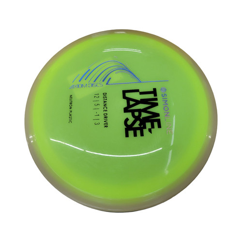 Vist Large View of Product Image Which is Used Axiom TIME LAPSE SIMON LINE Disc Golf Driver Yellow