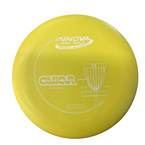 Vist Large View of Product Image Which is Used Innova DX AVIAR Disc Golf Putter Yellow
