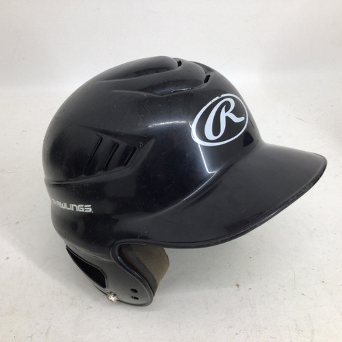 Vist Large View of Product Image Which is Used Rawlings RCFH 6 1/2 - 7 1/2 BB HELMET Batting Helmet No Mask Black One Size