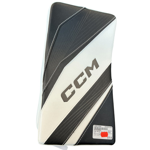 Vist Large View of Product Image Which is Used CCM EFLEX 6.9 SR BLOCKER Senior Goalie Blocker Black And White