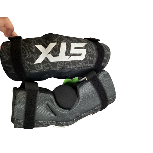 Vist Large View of Product Image Which is Used STX STALLION 75 Lacrosse Shoulder Pads Black MD