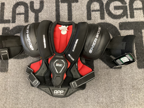 Vist Large View of Product Image Which is Used Sher-wood REKKER M90 Junior Shoulder Pads SM