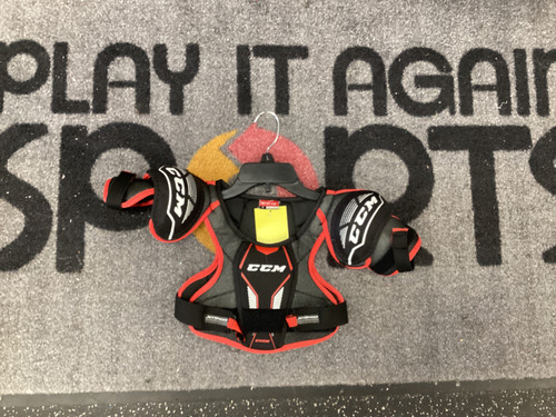 Vist Large View of Product Image Which is Used CCM JETSPEED EDGE Youth Shoulder Pads MD