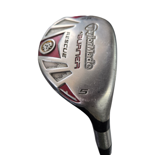 Vist Large View of Product Image Which is Used Taylormade BURNER RESCUE 5 HYBRID R FLEX GRAPH Mens Hybrid Club RH 5 Hybrid