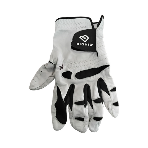 Vist Large View of Product Image Which is Used Mens Golf Glove White XL LH