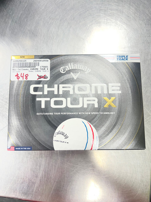 Vist Large View of Product Image Which is Brand New Callaway CHROME TOUR X 12 Pack - Golf Balls