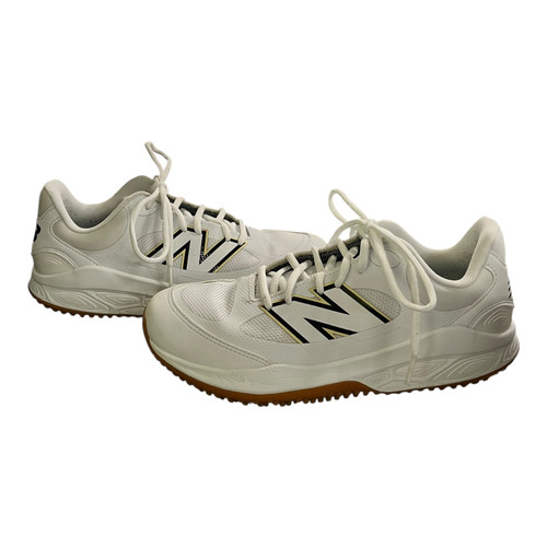 Vist Large View of Product Image Which is Used New Balance 3000V7 BB/SB Cleats White Senior 7
