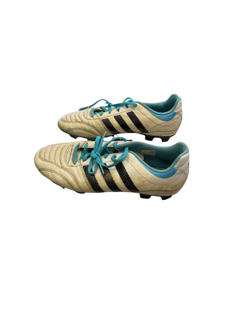 Vist Large View of Product Image Which is Used Adidas Soccer Cleats White Senior 9.5