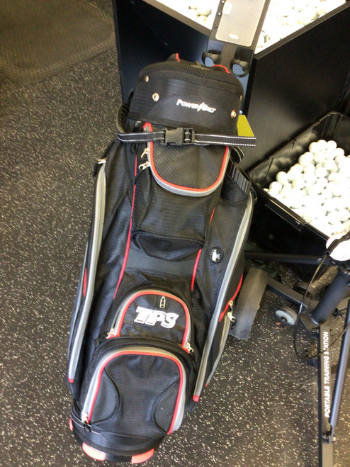 Vist Large View of Product Image Which is Used Powerbilt TPS Mens Cart Bag Black