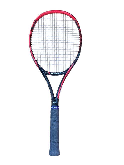 Vist Large View of Product Image Which is Used Yonex VCORE SV 95 Adult Tennis Racquet Red 4 1/2"