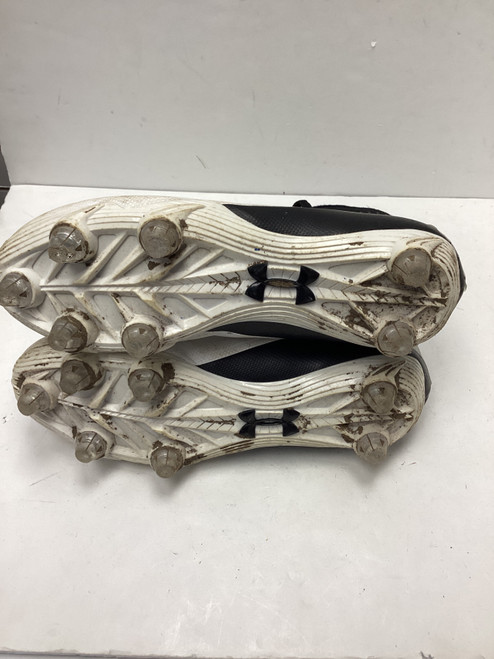 Vist Large View of Product Image Which is Used Under Armour Jr FB Cleats White Junior 06.5