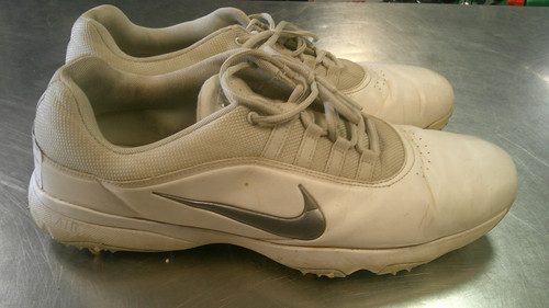 Vist Large View of Product Image Which is Used Nike Mens Golf Shoes White Senior 14