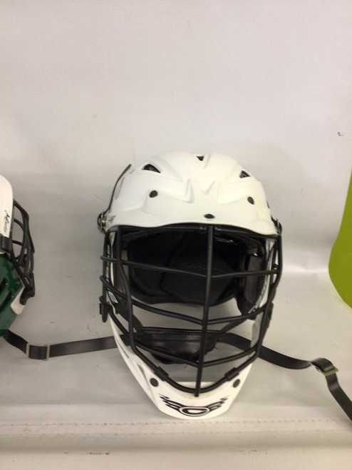 Vist Large View of Product Image Which is Used Cascade CPVR Lacrosse Helmet White LG