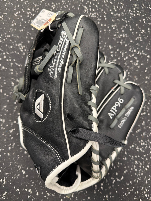 Vist Large View of Product Image Which is Used Akadema AJP96 BB/SB Glove RH Throw Black 10"