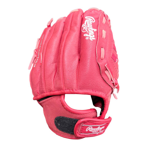 Vist Large View of Product Image Which is Used Rawlings HIGHLIGHT BB/SB Glove RH Throw Red 12"