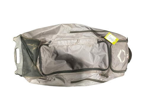 Vist Large View of Product Image Which is Used Evoshield BLK/GREY ROLLED BAG BB/SB Player Wheeled Bag Grey