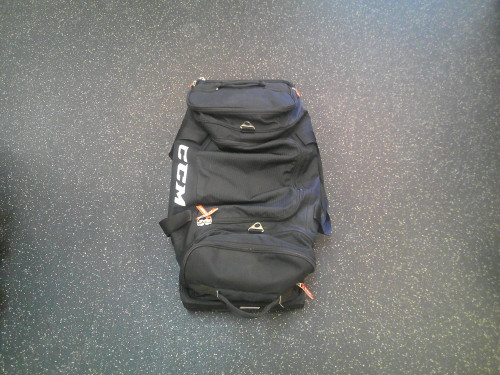 Vist Large View of Product Image Which is Used CCM Jr Hockey Wheeled Goalie Black