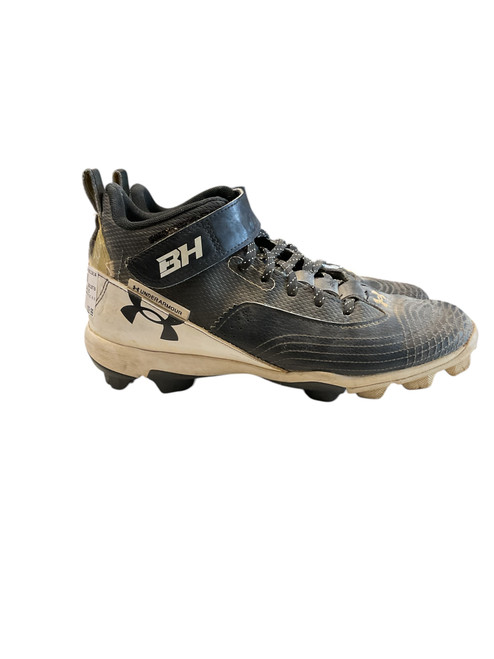 Vist Large View of Product Image Which is Used Under Armour BH SZ 6.5 BB/SB Cleats Black Senior 6.5