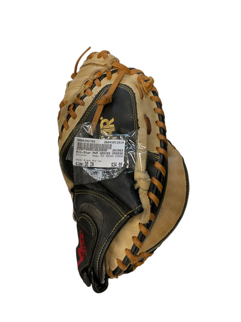 Vist Large View of Product Image Which is Used All-Star MVP SERIES CM3030 BB/SB Catchers RH Throw Black And Tan 30"