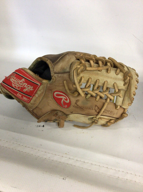 Vist Large View of Product Image Which is Used Rawlings 11.5 BB/SB Glove RH Throw Brown 11 1/2"