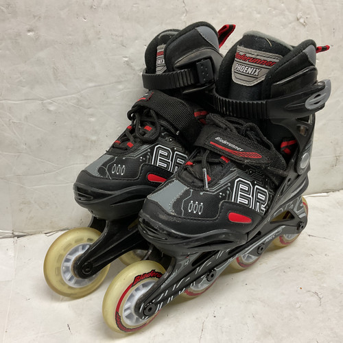 Vist Large View of Product Image Which is Used Bladerunner PHOENIX ADJ 1-4 Junior Rec Fitness Skates Black Adjustable