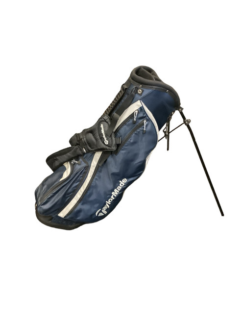 Vist Large View of Product Image Which is Used Taylormade BLACK AND NAVY STAND BAG Mens Stand Bag Black