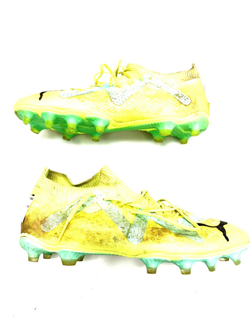 Vist Large View of Product Image Which is Used Puma Soccer Cleats Yellow Senior 7