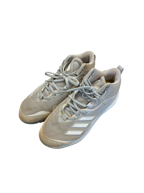 Vist Large View of Product Image Which is Used Adidas BASEBALL CLEATS BB/SB Cleats Grey Senior 8