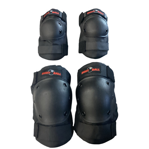 Vist Large View of Product Image Which is Used EIGHT BALL PROTECTION GEAR Skateboard Elbow Pads Black MD