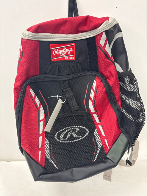 Vist Large View of Product Image Which is Used Rawlings TUSKS BB/SB Player Backpack Red