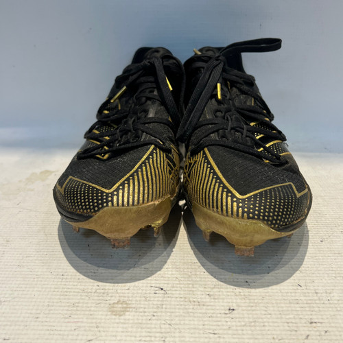 Vist Large View of Product Image Which is Used Adidas ADIZERO BLK METAL CLEAT BB/SB Cleats Black Youth 08.5