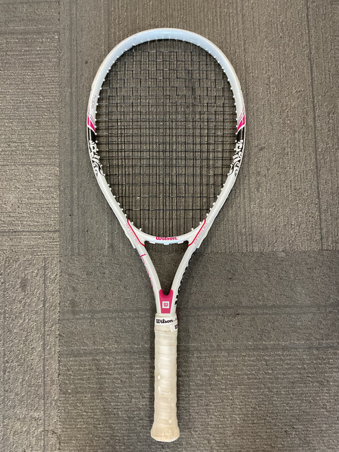 Vist Large View of Product Image Which is Used Wilson HOPE Adult Tennis Racquet White Unknown