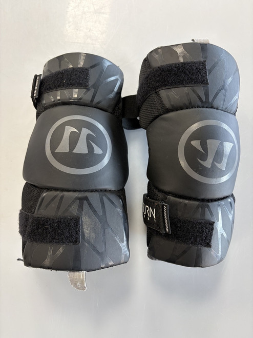 Vist Large View of Product Image Which is Used Warrior YOUTH MED Lacrosse Arm Pads/Guards Black MD
