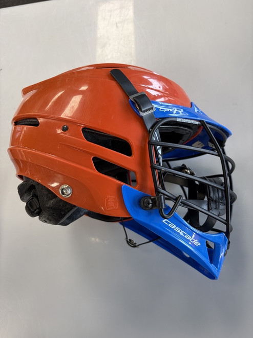 Vist Large View of Product Image Which is Used Cascade CPVR Lacrosse Helmet Orange M/L