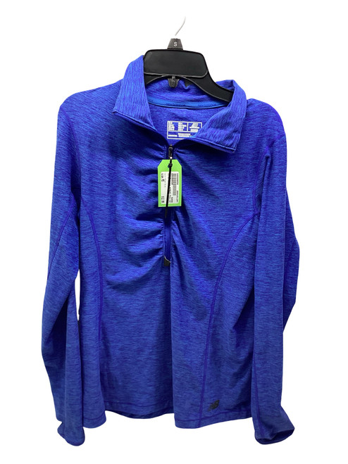 Vist Large View of Product Image Which is Used New Balance WOMENS PULL-OVER ROYAL BLUE Outerwear Light Jacket W Royal Blue MD